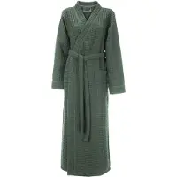 Linnick Wafel Badjas Kuitlengte - olive green - M