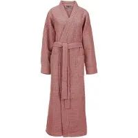 Linnick Wafel Badjas Kuitlengte - rose - M