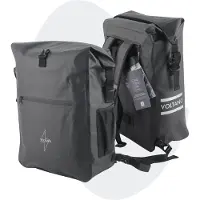Voltano Luxe Fietstas / Rugtas 28L - Zwart - Enkele Pakaftas - 100% Waterdicht