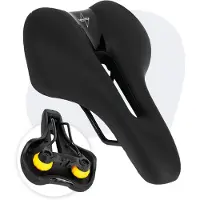 Voltano Fietszadel Elegance - Zwart - Trekking Gel Zadel - Heren