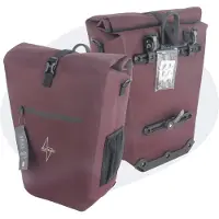 Voltano Luxe E-bike Fietstas 28L - Bordeaux Rood - Pakaftas Met Laptop Vak - 100% Waterdicht