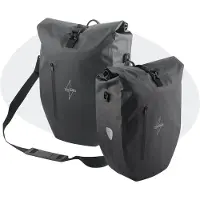 Voltano Luxe Fietstas 28L - Enkele Pakaftas - Zwart - 100% Waterdicht