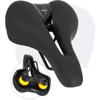 Voltano Fietszadel Elegance - Zwart - Dames - Gel Zadel