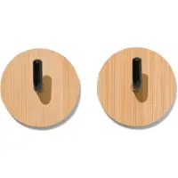 HEMA Plakhaken rvs - 2 stuks (bruin)