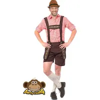 Coppens Lederhose Johann kort d.b | Maat M