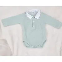 Babidu Babydu Poloromper | Groen | Romper | Body | Kraagje | 1465 | Newborn | maat 50