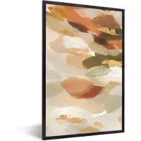 PosterMonkey Fotolijst incl. Poster - Verf - Goud - Rood - 40x60 cm - Posterlijst