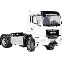 Wiking 077652 MAN TGS 18.510 4x4 BL 2-assige trekker, Model vrachtwagen, 1:32, Metaal/Kunststof, Vanaf 14 jaar, Veel functies, Incl. bandendrukregeling, Draaibaar radiatorrooster, Wit