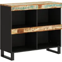 vidaXL Bijzetkast 85x33x75 cm massief gerecycled hout
