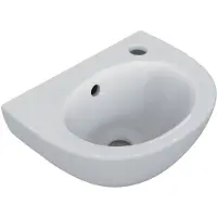 Ideal standard Eurovit - Fontein 35x26 cm, met overloop, kraangat rechts, wit E871601