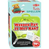 Tactic Wedden Dat Je Het Kan – Bordspel – Compacte Editie – Partyspel voor het Hele Gezin – Vanaf 8 Jaar – 3 tot 6 Spelers