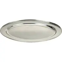 Merkloos RVS serveer/barbecueschaal 45 cm - Serveerschalen