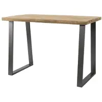Dimehouse Industriële bartafel mangohout Wyatt blank 135x70 cm