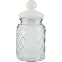 Clayre & Eef Voorraadpot Ø 10x21 cm / 0,8L
