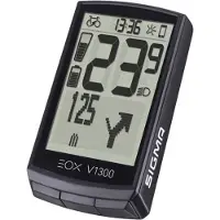 Sigma Eox View 1300-fietscomputer, zwart