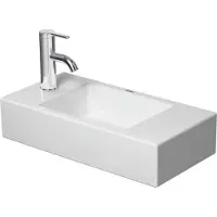 Duravit Vero air fontein met kraangat links 50 x 25 cm wit