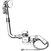 Viega Multiplex trio afvoer / overloop vlak 33 mm nodig achter bad, chroom