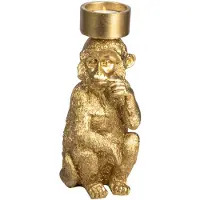 Gusta Theelichthouder aap ø15x22,5cm goud