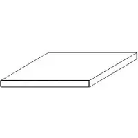 Aztek Platte weiss,15x30cm 2.0mm Dicke (1 stk)