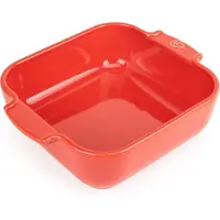 Peugeot OVENSCHAAL VIERKANT ROOD, 21 CM