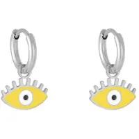 Yehwang | Oorbellen | Oorringen met bedeltje | oorbellen met oogje | oorringen | stainless steel oorbellen | pastel kleur