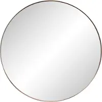 Ben Mimas ronde spiegel met LED verlichting en anti-condens Ø80cm geborsteld koper