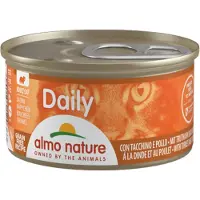 Almo Nature 24x Daily Menu Kattenvoer Nat Kalkoen & Kip 85 gr