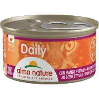 Almo Nature 24x Daily Menu Kattenvoer Nat Mousse Rund 85 gr