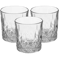 Secret De Gourmet drinkglazen - set 8x stuks - 240 ml - glas - transparant - luxe uitstraling - Drinkglazen