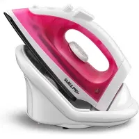 Swiss Pro+ -Stoomstrijkijzer met Stoomgenerator - Iron - Keramische Zoolplaat - 1600W - Pink/White - PefectCare Performer
