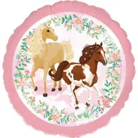 Anagram Folieballon Beautiful Horses Meisjes 43 Cm Roze