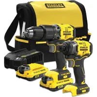 Stanley FATMAX V20 - Accuboormachine Combinatieset - 18V - Brushless - 2x2.0Ah