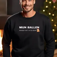 B&C Foute kersttrui heren- Mijn ballen hangen niet in de boom- maat XL