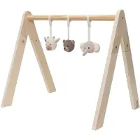 Jollein - Babygym Speeltjes - Baby Speelgoed Hangers - Hout & Polyester - Animals
