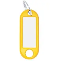 Wedo Unisex, Sleutelhanger, Sleutelhanger 18 mm met ring, geel, 100 stuks, Geel