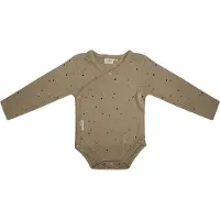 Little Indians newborn baby romper lange mouwen Dots - Sponge Jongens | Maat: 50