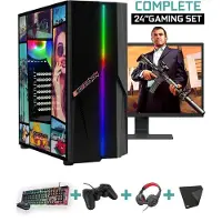 Screenon - Complete GTA V Gaming PC Set - X10649 - V1 ( Game PC X10649 + 24 Inch Monitor + Toetsenbord + Muis + Controller )