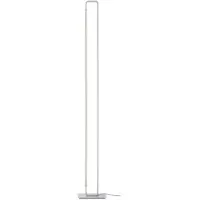 HELL LED-vloerlamp Box, dimbaar, alu / grijs / zink, Woon-/ Eetkamer, Aluminium, Modern, LED vloerlamp