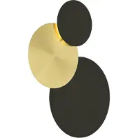 HELL LED-wandlamp Tilda, dimbaar, zwart, Woon-/ Eetkamer, metaal, Modern, LED wandlamp