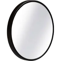 Sjithouse Furniture spiegel rond 40cm mat zwart