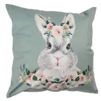Clayre & Eef Groene Kussenhoes 45*45 cm KT021.305