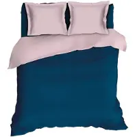 Romanette Dekbedovertrek Comtesse Teal Rose Flanel-240 x 200 / 220 cm | Lits-Jumeaux