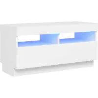 vidaXL Tv-meubel met LED-verlichting 80x35x40 cm wit