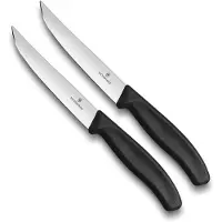 Victorinox Steakmes Swiss Classic Zwart (2-Delig)