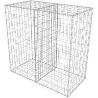 vidaXL Gabion mand 100x50x100 cm gegalvaniseerd staal