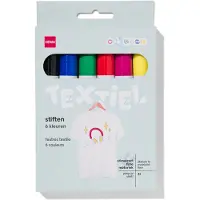 HEMA Textiel markers - 6 stuks