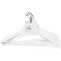 HEMA Kledinghangers wit hout - 6 stuks