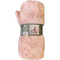 Unique living Nova plaid - Deken - 150x200cm - Old pink - Roze - Superzacht