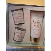 Treffina geschenk set vrouwen verjaardag - geurkaarsen - body wash - vanille