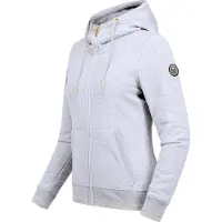 Elt Ruiter Hoodie Jas met rits en kangoeroezak steengrijs
